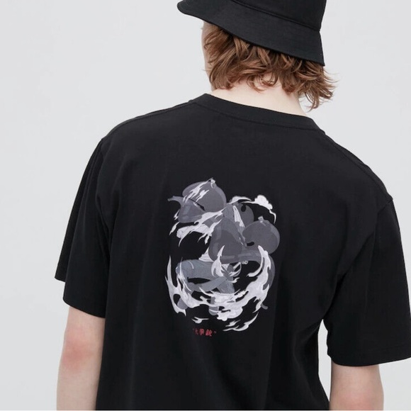 NWT RARE One Piece Film Monkey Luffy Uniqlo Anime T Shirt. Black. Size Medium - Picture 4 of 11